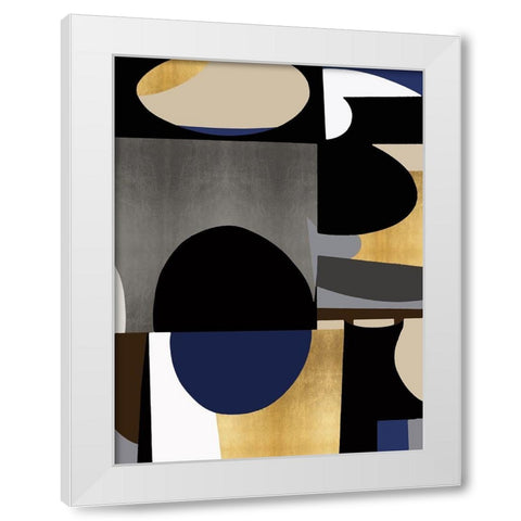 Midnight Movement I White Modern Wood Framed Art Print by Thompson, Justin