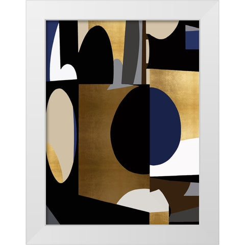 Midnight Movement II White Modern Wood Framed Art Print by Thompson, Justin