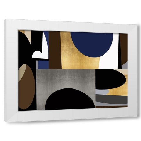 Mid Century Motion II White Modern Wood Framed Art Print by Thompson, Justin