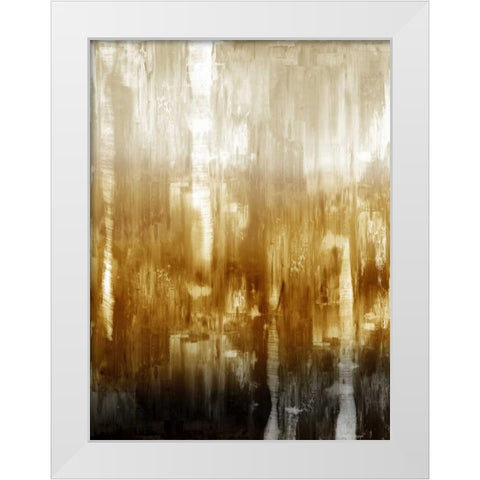 Amber Gradation White Modern Wood Framed Art Print by Turner, Justin