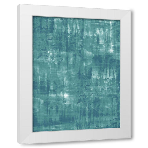 Aqua Impressions White Modern Wood Framed Art Print by Turner, Justin