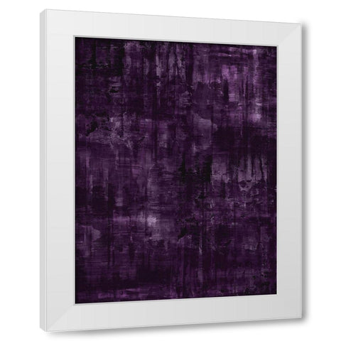 Midnight Amethyst White Modern Wood Framed Art Print by Turner, Justin