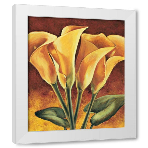 Calas White Modern Wood Framed Art Print by Becker, Karin