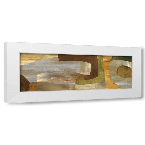 Connectivity White Modern Wood Framed Art Print by Baker, Kevin