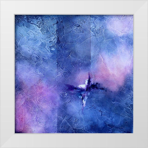 At the Crossing White Modern Wood Framed Art Print by Abbott, Kimberly
