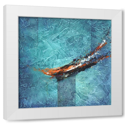 On the Cusp White Modern Wood Framed Art Print by Abbott, Kimberly