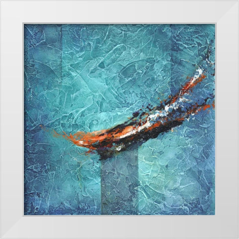 On the Cusp White Modern Wood Framed Art Print by Abbott, Kimberly