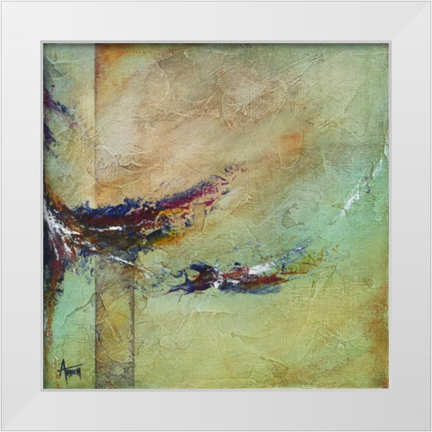 Tempestuous White Modern Wood Framed Art Print by Abbott, Kimberly