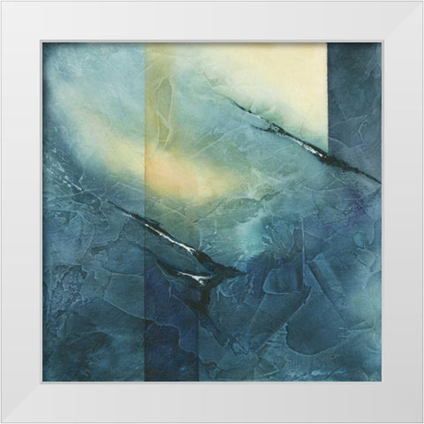 Immersion White Modern Wood Framed Art Print by Abbott, Kimberly