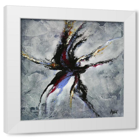 Evolve White Modern Wood Framed Art Print by Abbott, Kimberly
