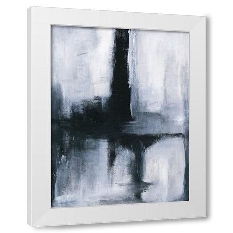 B And W No. 2 White Modern Wood Framed Art Print by Abbott, Kimberly