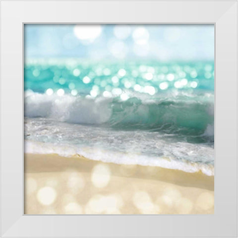 Ocean Reflections II White Modern Wood Framed Art Print by Carrigan, Kate