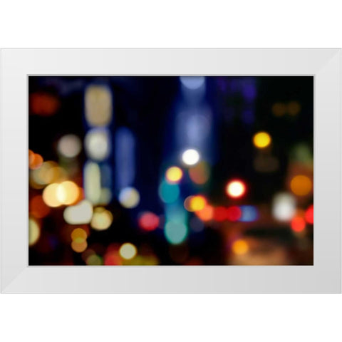 Night Moves White Modern Wood Framed Art Print by Carrigan, Kate