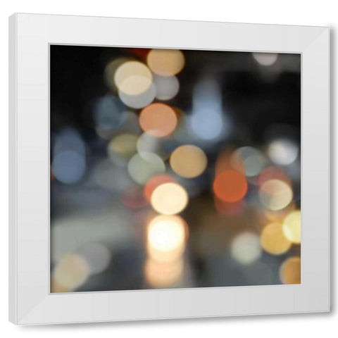 City Lights II White Modern Wood Framed Art Print by Carrigan, Kate
