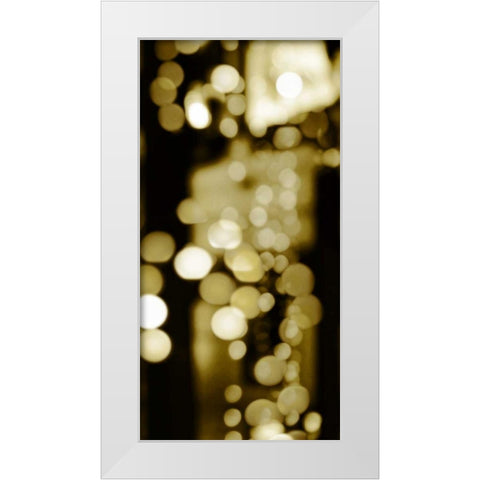 Golden Reflections Triptych III White Modern Wood Framed Art Print by Carrigan, Kate