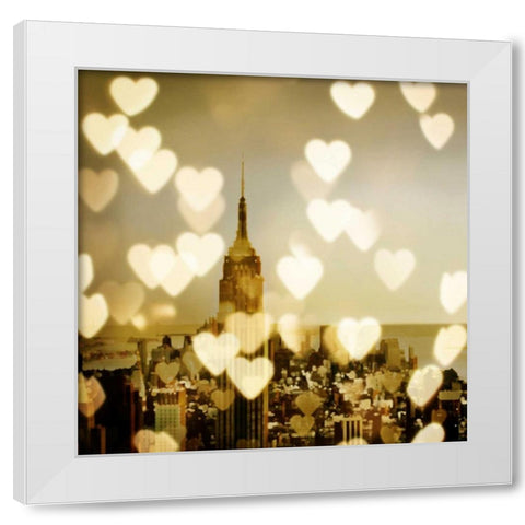 I Love NY II White Modern Wood Framed Art Print by Carrigan, Kate