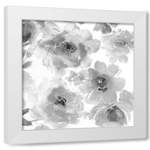 Springtime Black and White II White Modern Wood Framed Art Print by Morris, Kelsey