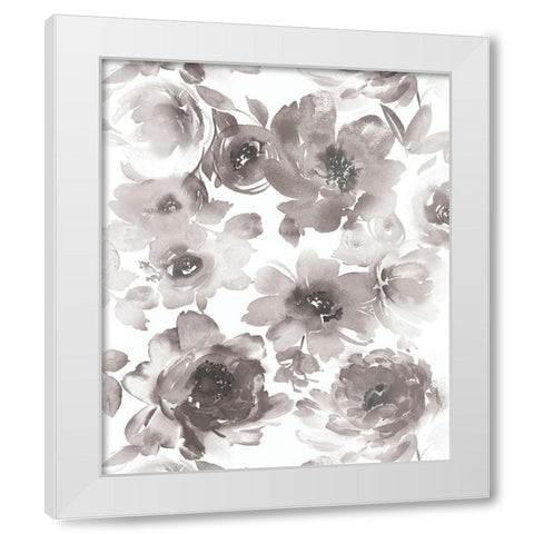 Springtime Black and White III White Modern Wood Framed Art Print by Morris, Kelsey