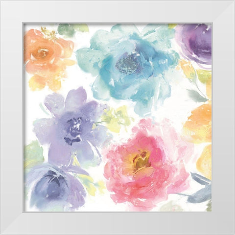 Springtime Bloom V White Modern Wood Framed Art Print by Morris, Kelsey
