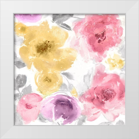 Springtime Bloom VII White Modern Wood Framed Art Print by Morris, Kelsey