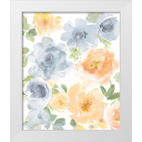 Springtime Floral III White Modern Wood Framed Art Print by Morris, Kelsey