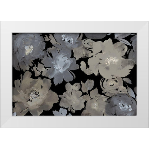 Springtime Midnight White Modern Wood Framed Art Print by Morris, Kelsey