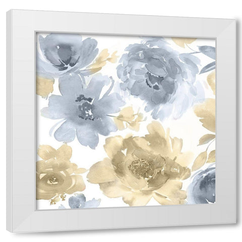 Springtime Neutral I White Modern Wood Framed Art Print by Morris, Kelsey