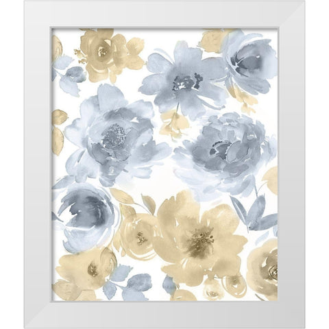 Springtime Tan and Gray II White Modern Wood Framed Art Print by Morris, Kelsey