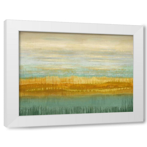 Serene II White Modern Wood Framed Art Print by Flynn, Karrie