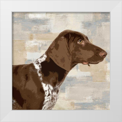 Pointer White Modern Wood Framed Art Print by Rodgers, Keri