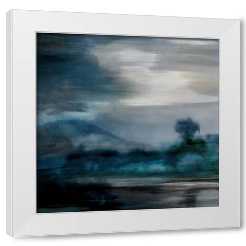 Cerulean Dawn I White Modern Wood Framed Art Print by Corbin, Kelly
