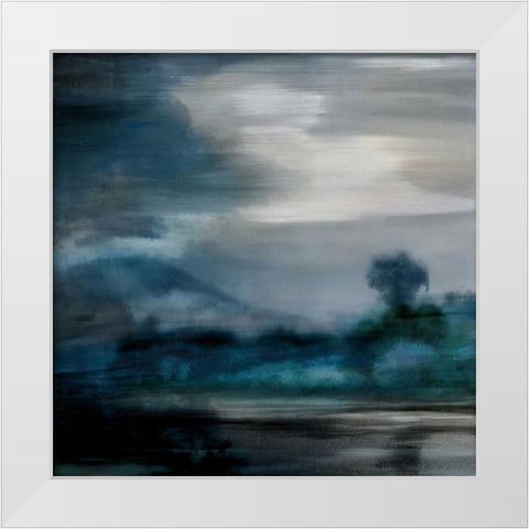 Cerulean Dawn I White Modern Wood Framed Art Print by Corbin, Kelly