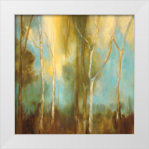 Bare Trees I White Modern Wood Framed Art Print by Mitchell, Kristi