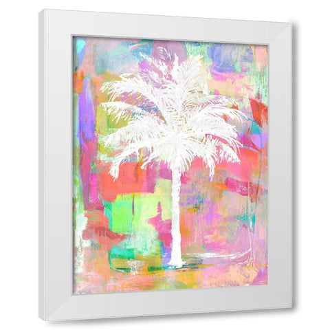 Abstract Palm I White Modern Wood Framed Art Print by Blake, Madeline