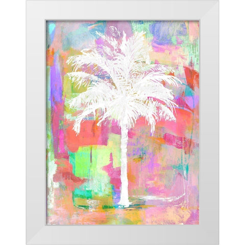 Abstract Palm I White Modern Wood Framed Art Print by Blake, Madeline