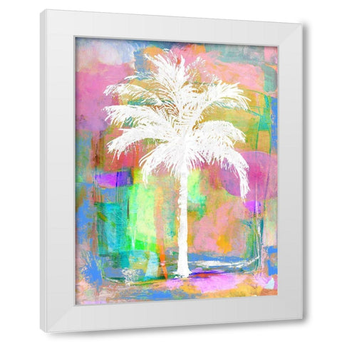 Abstract Palm II White Modern Wood Framed Art Print by Blake, Madeline
