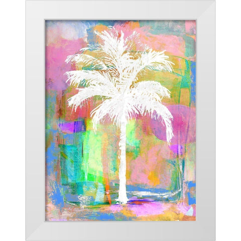Abstract Palm II White Modern Wood Framed Art Print by Blake, Madeline
