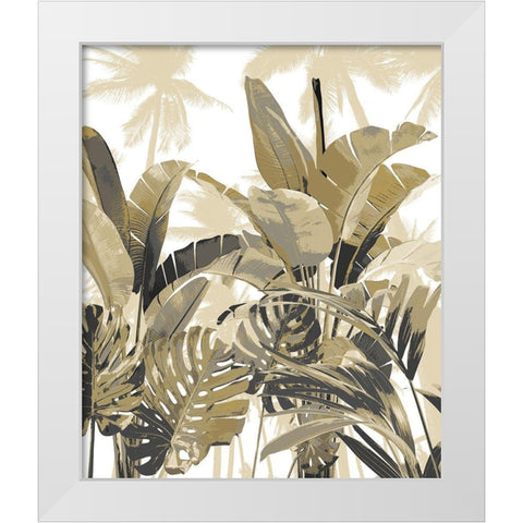 Palm Forest II White Modern Wood Framed Art Print by Blake, Madeline