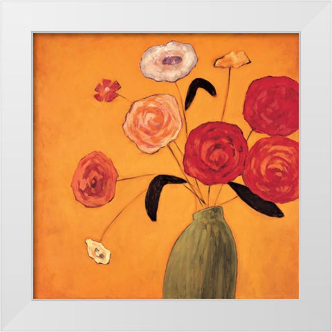 Mojo I White Modern Wood Framed Art Print by Olsen, Katy