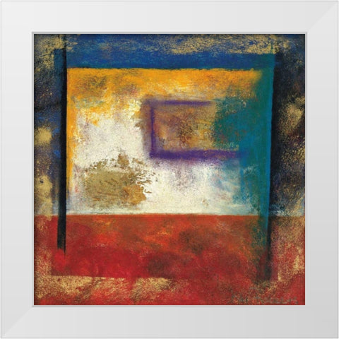 Interlude I White Modern Wood Framed Art Print by Roberts, Kati