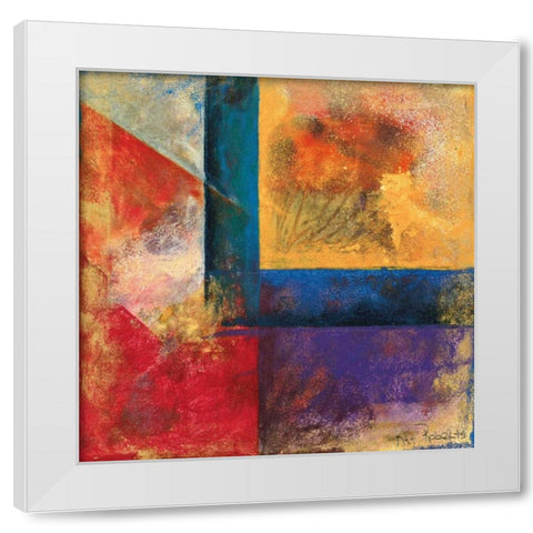 Interlude II White Modern Wood Framed Art Print by Roberts, Kati