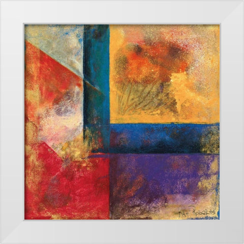 Interlude II White Modern Wood Framed Art Print by Roberts, Kati