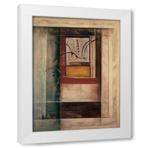 Morgan II White Modern Wood Framed Art Print by Roberts, Kati