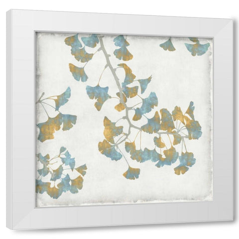 Ginko Branches I White Modern Wood Framed Art Print by Bennett, Kate