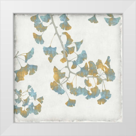 Ginko Branches I White Modern Wood Framed Art Print by Bennett, Kate