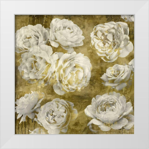 White in Gold White Modern Wood Framed Art Print by Bennett, Kate