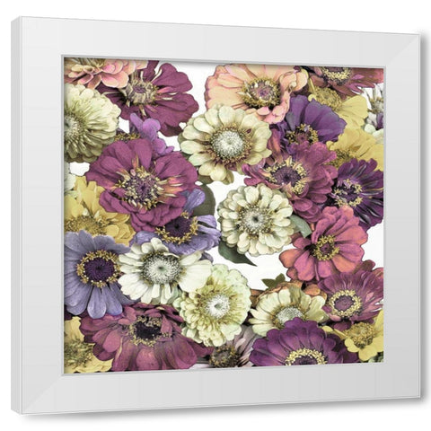 Floral Abundance II White Modern Wood Framed Art Print by Bennett, Kate