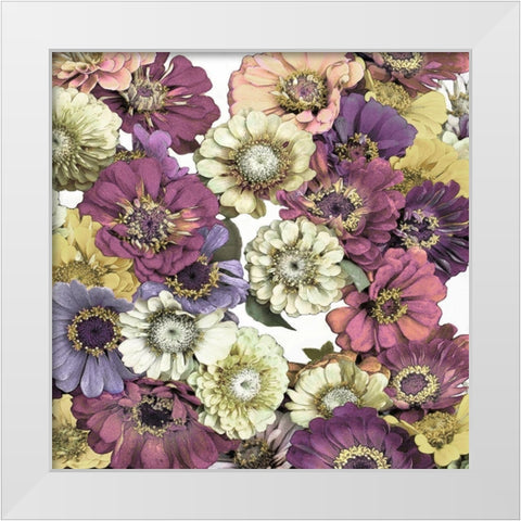 Floral Abundance II White Modern Wood Framed Art Print by Bennett, Kate