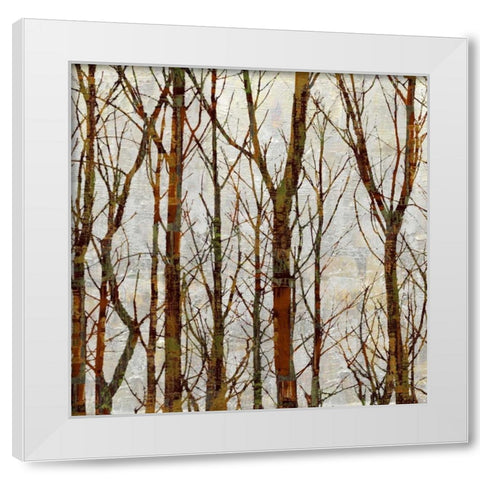 Through The Trees I White Modern Wood Framed Art Print by Webster, Kyle