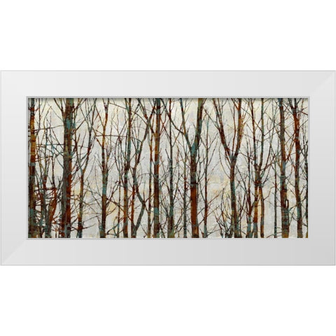 Into the Woods White Modern Wood Framed Art Print by Webster, Kyle